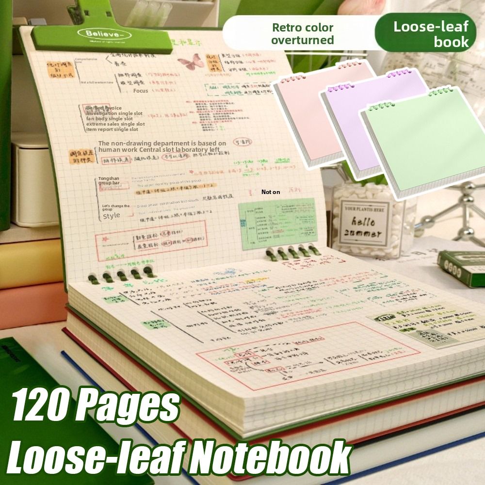 Graph Paper Pad - دفتر ملاحظات متعدد الوظائف 120 صفحة،
