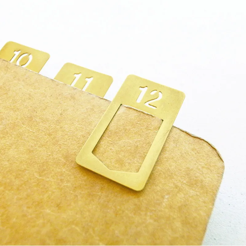 Stationery Office Supply Store - علامة مرجعية نحاسية عتيقة للكتب ،