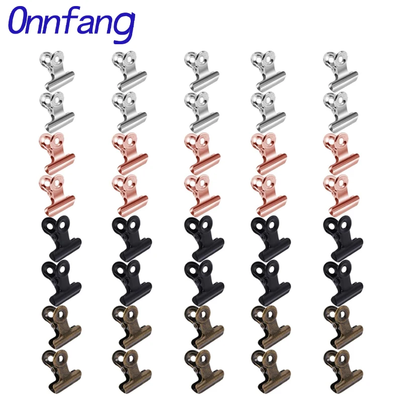 Binder Clip Assorted - مجموعة مشابك زنبركية صغيرة بمقبض معدني