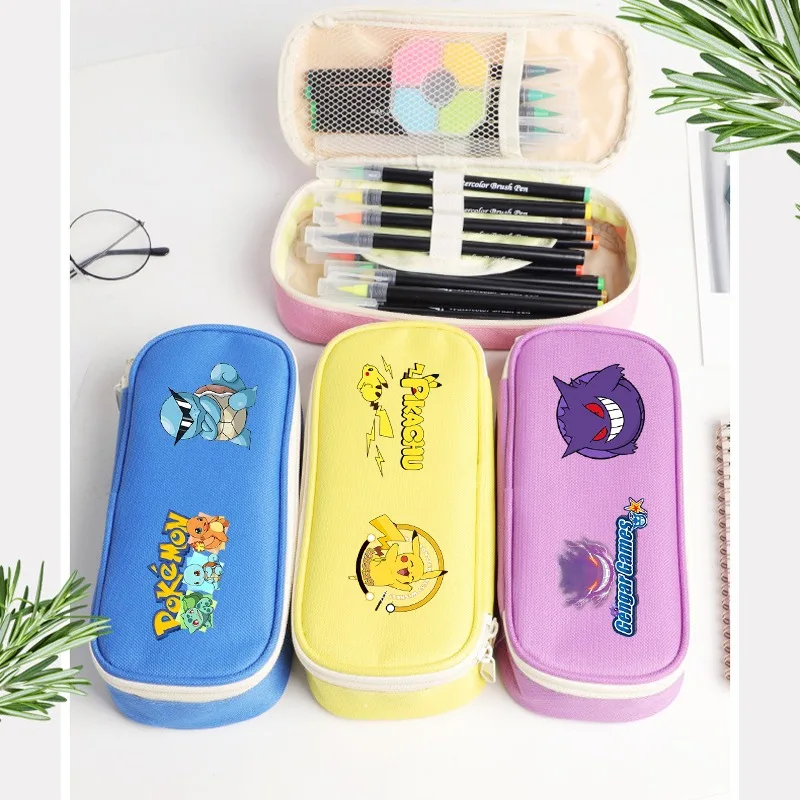 Stationery Office - مقلمة بوكيمون بيكاتشو لطيفة للطلاب، أدوات