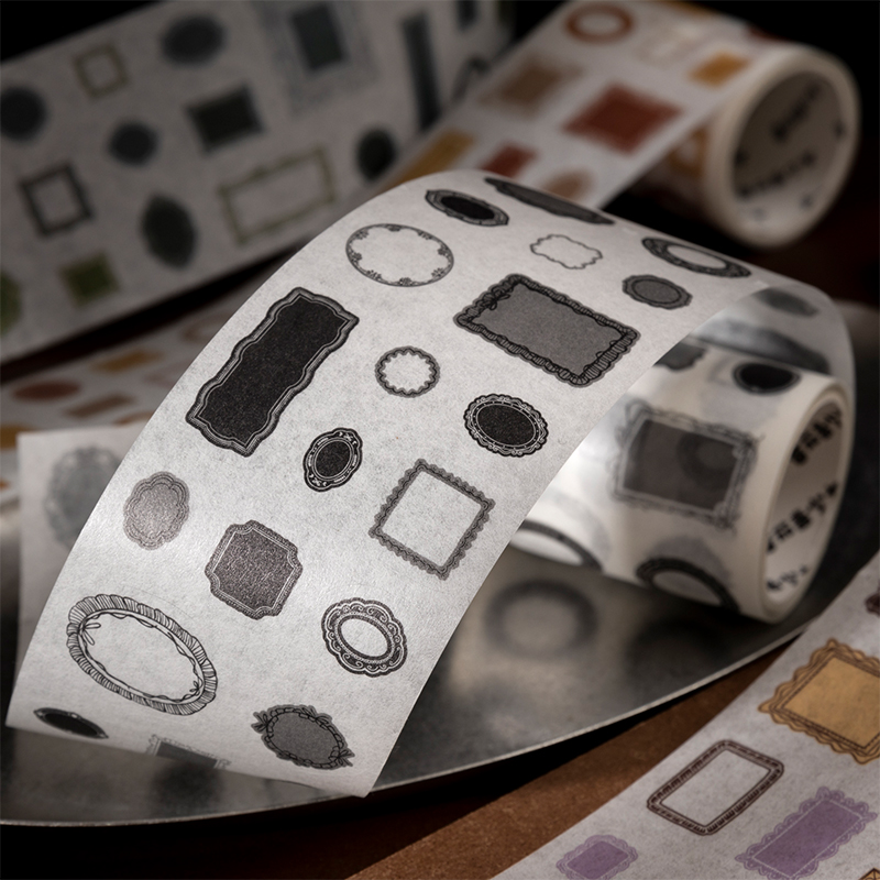 Label Printer Tape - ملصقات شريطية بإطار عتيق من جيرنال