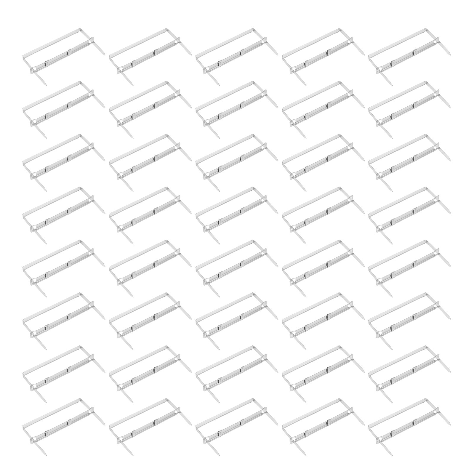 Binder Clip Assorted - 50 قطعة مشبك ورق معدني بفتحتين،