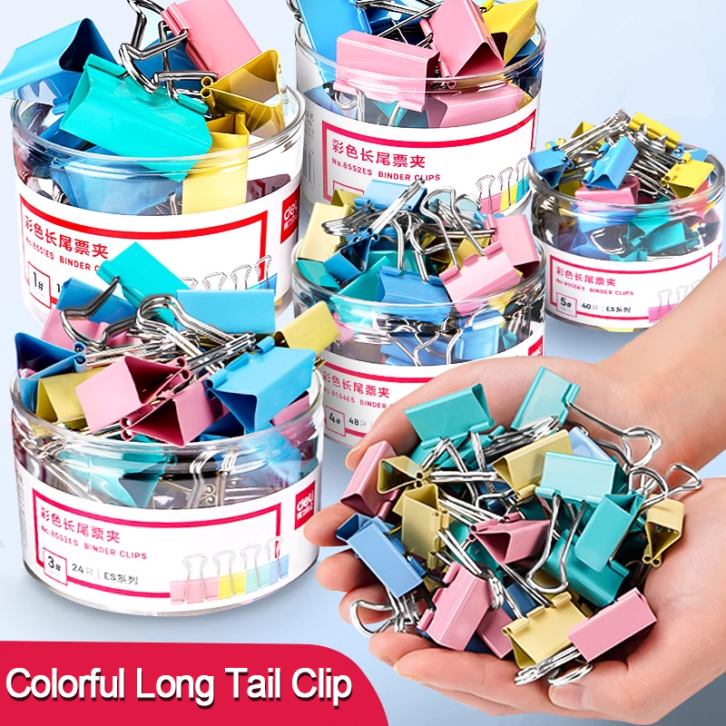 40 قطعة/مجموعة مشابك ورق معدني - مراجعة Binder Clip Assorted وسعره