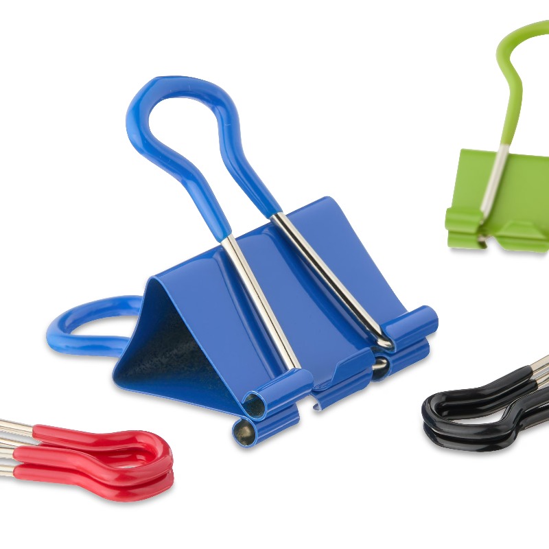 مشابك ورقية متعددة الألوان وال - مراجعة Binder Clip Assorted وسعره
