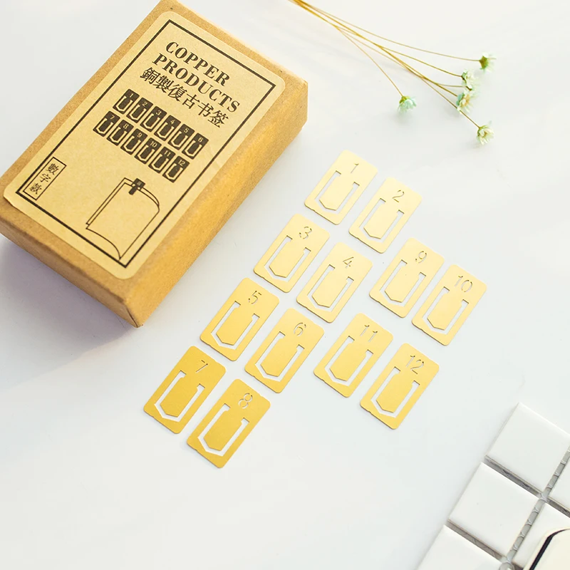 علامة مرجعية نحاسية عتيقة للكت - مراجعة Stationery Office Supply Store وسعره