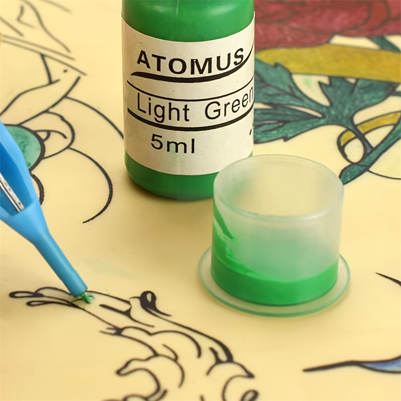 JC TATTOO 100 قطعة قبعات حبر ا - مراجعة Calligraphy Ink Bottle وسعره