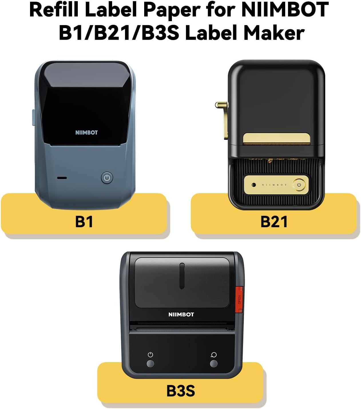 NiiMBOT B21 B1 B3S ملصق طباعة  - مراجعة Label Printer Tape وسعره