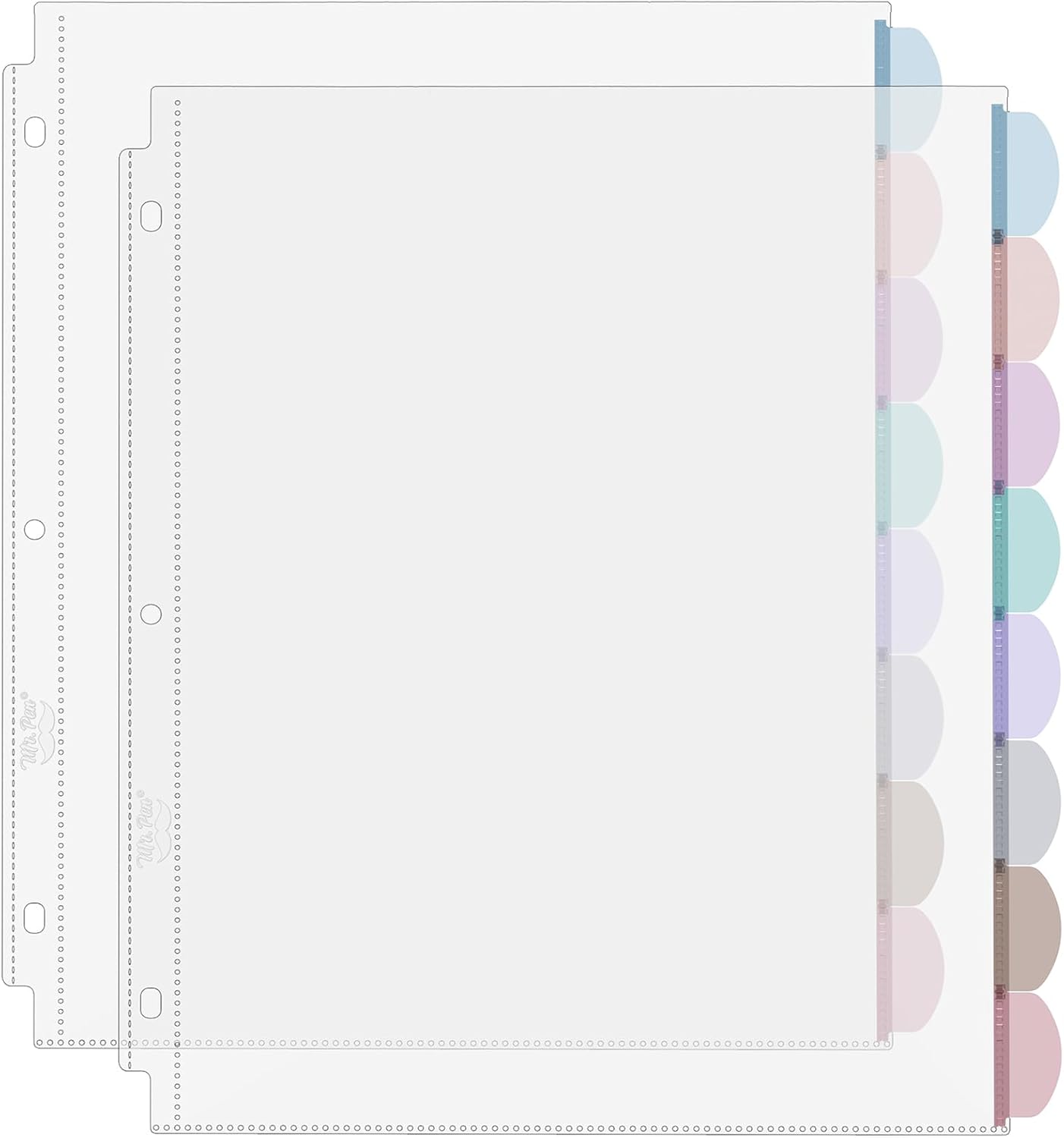 أغلفة ورقية شفافة A4 مع ألسنة  - مراجعة Index Tab Divider وسعره