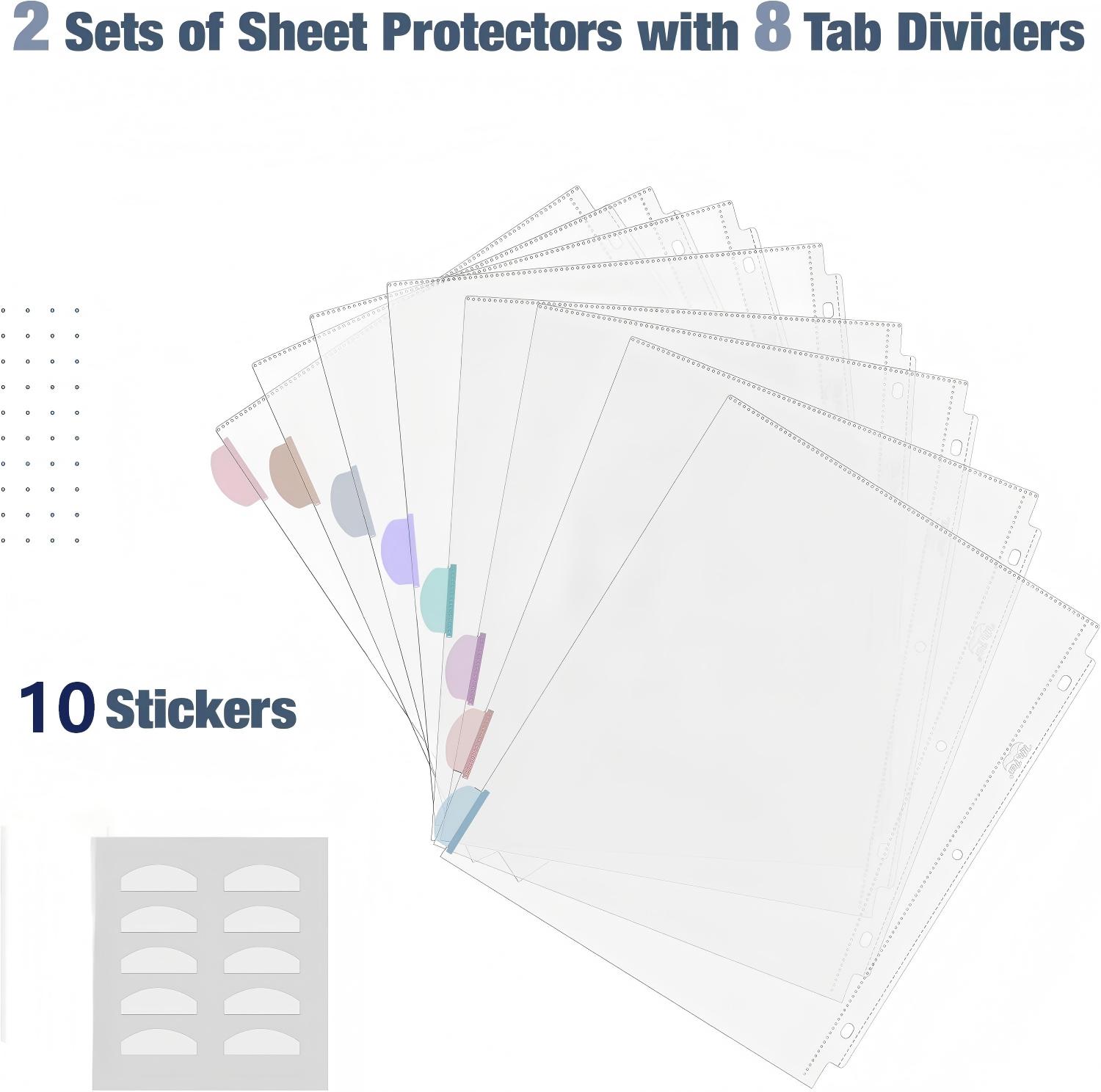 أغلفة ورقية شفافة A4 مع ألسنة  - مراجعة Index Tab Divider وسعره