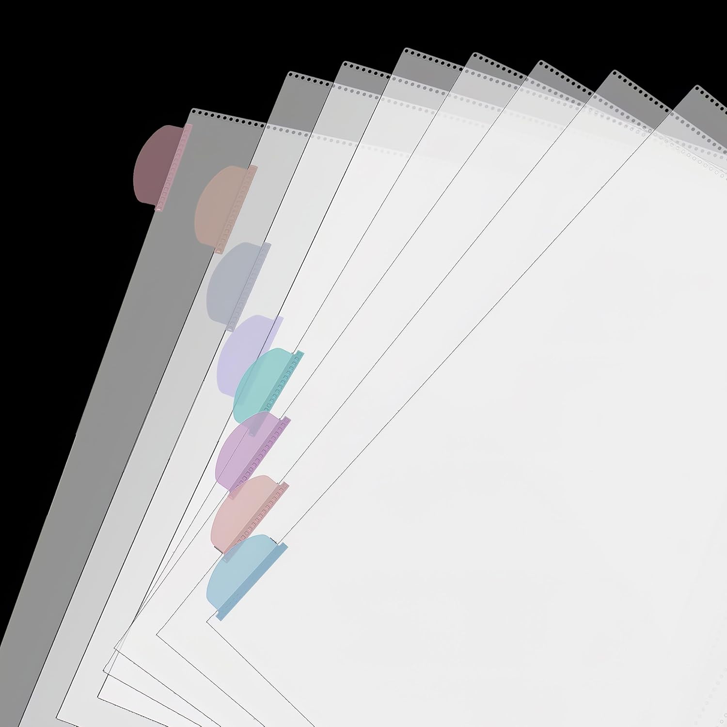 أغلفة ورقية شفافة A4 مع ألسنة  - مراجعة Index Tab Divider وسعره