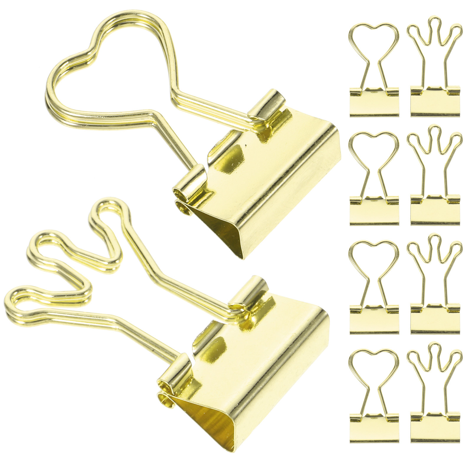 10 قطع مشابك ورقية معدنية على  - مراجعة Binder Clip Assorted وسعره