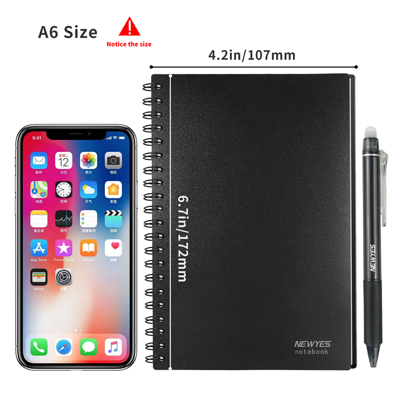 A6 حجم الذكية قابلة لإعادة الا - مراجعة Graph Paper Pad وسعره