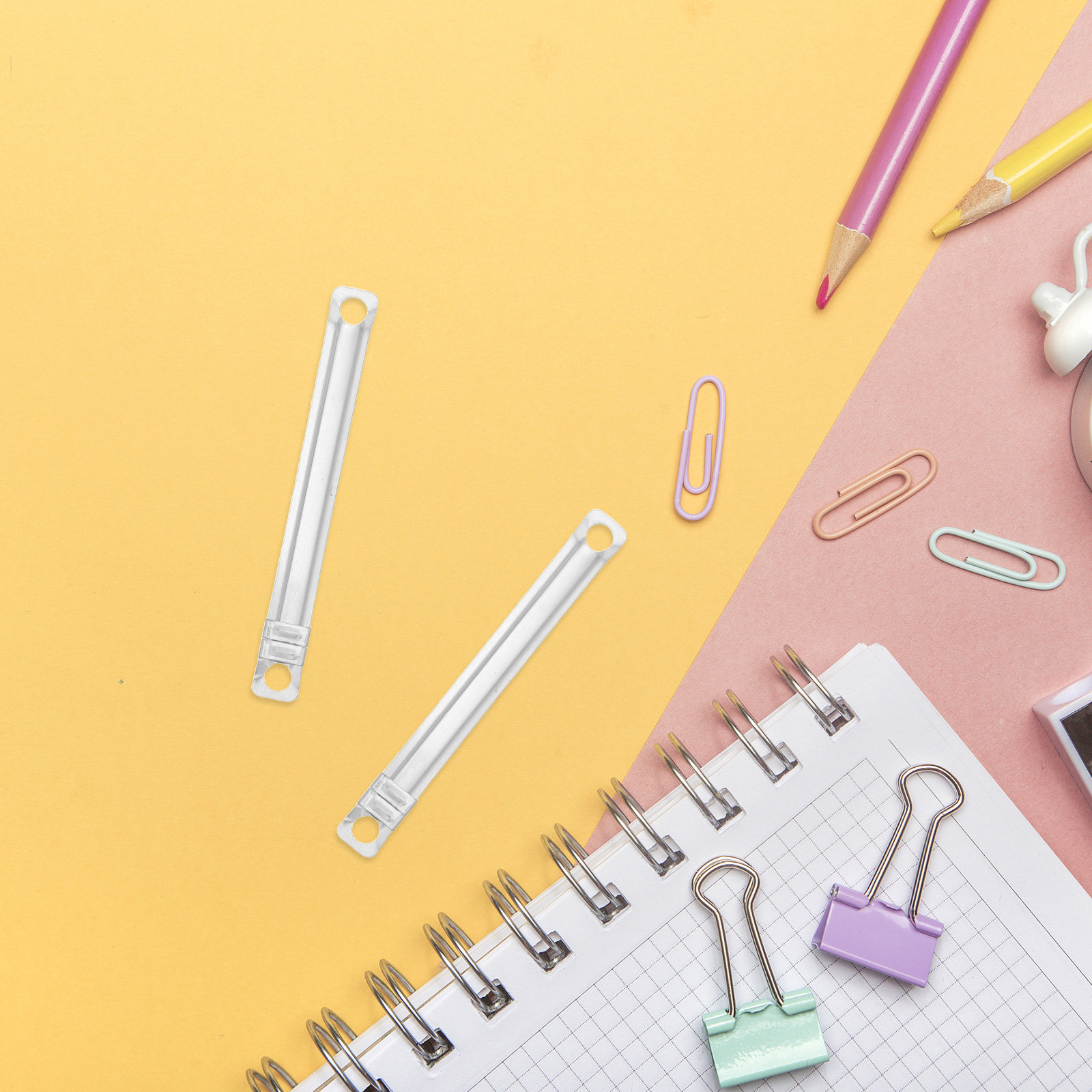 50 قطعة مشبك ورق معدني بفتحتين - مراجعة Binder Clip Assorted وسعره