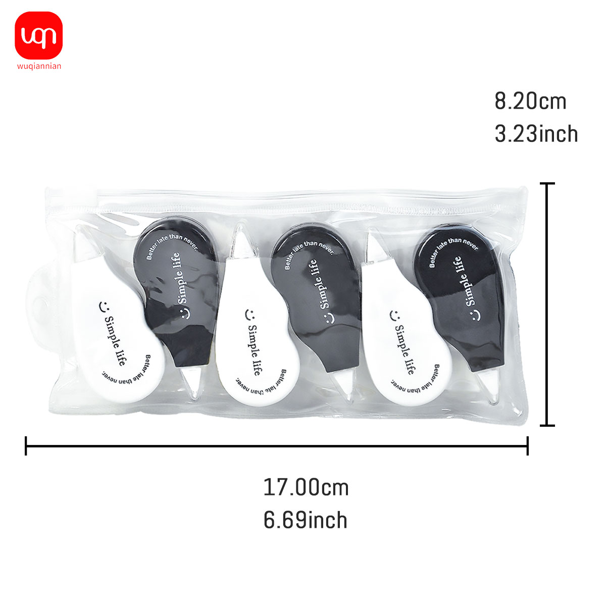 شريط تصحيح صغير أسود وأبيض من  - مراجعة Office Supply Office Stationery Items وسعره