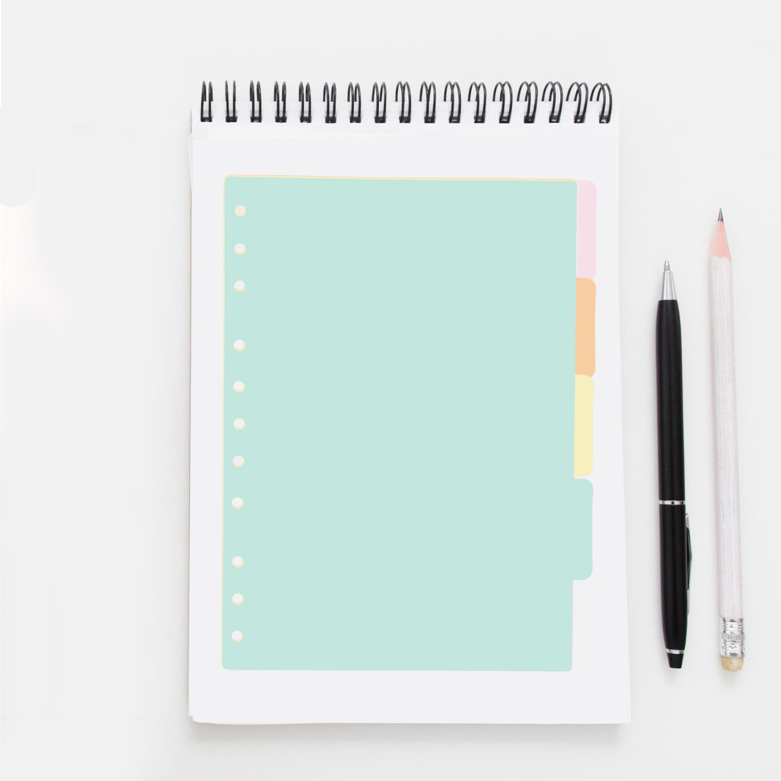 5 قطع فواصل بلاستيكية للمجلدات - مراجعة Index Tab Divider وسعره