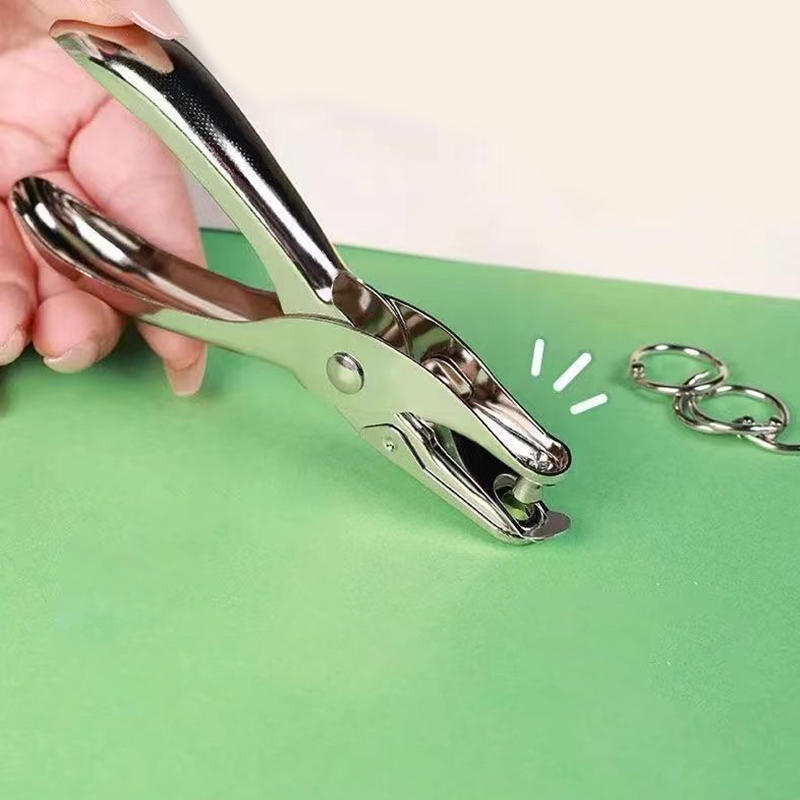 مثقبة ورق يدوية معدنية بفتحة د - مراجعة Paper Punch 3 Hole وسعره
