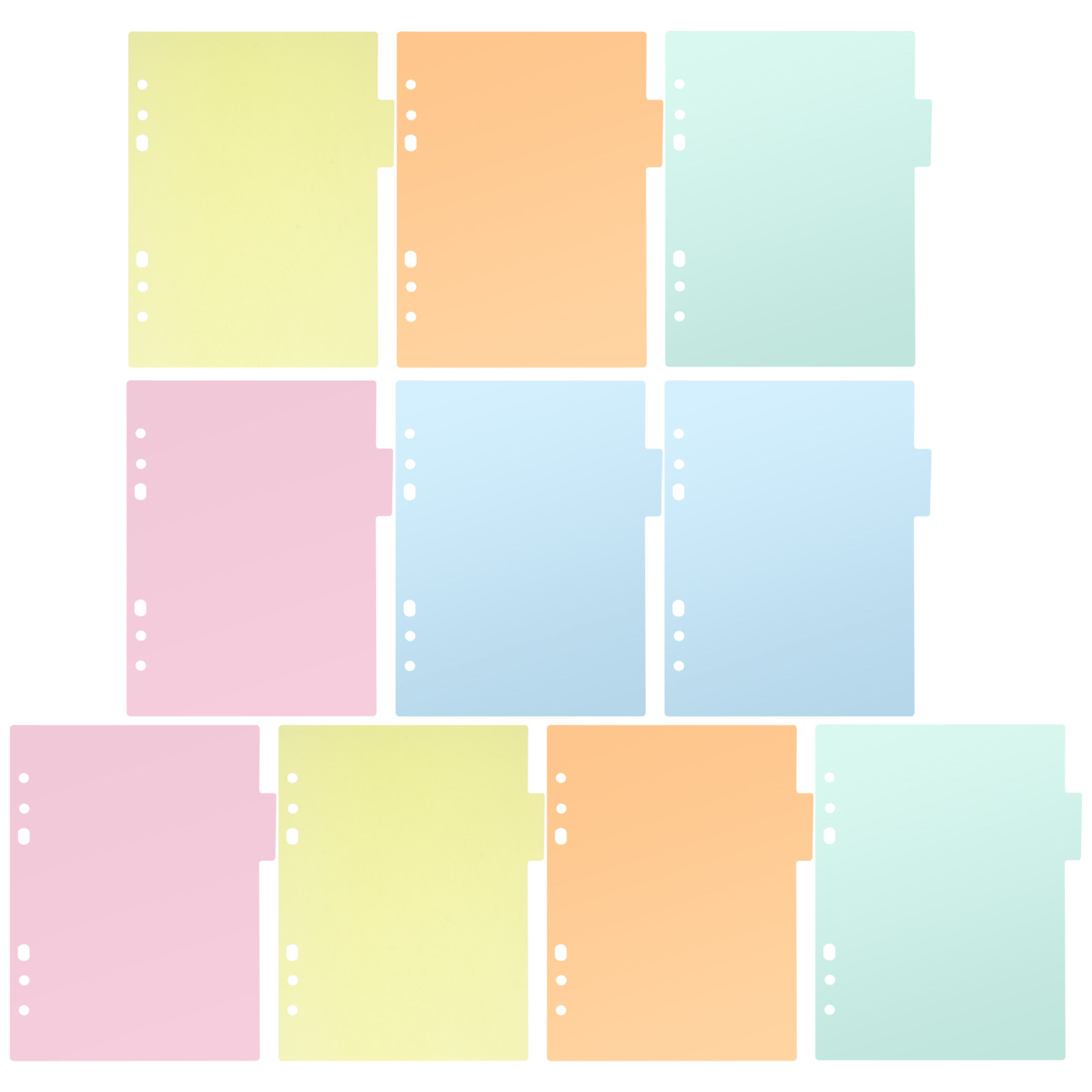 قطعتان من فواصل الصفحات البلاس - مراجعة Index Tab Divider وسعره